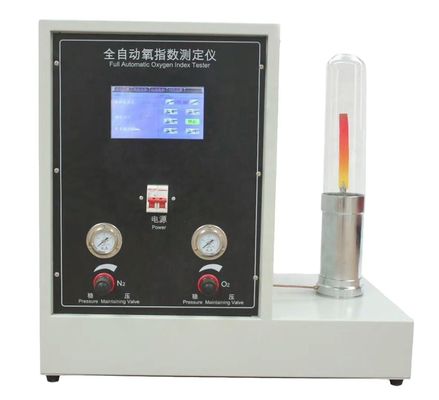 ASTM D 2863 Berührungsschirmtyp Automatischer Sauerstoffindexbegrenzer für Verbrennungsprüfmaschine für Gummi-Plastik